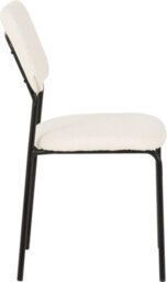 Seconique Sheldon Chairs Set Of 4 In Ivory Boucle Fabric - thumbnail 4