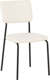 Seconique Sheldon Chairs Set Of 4 In Ivory Boucle Fabric - thumbnail 5