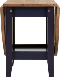 Seconique Santos Drop Leaf Coffee Table Navy Blue With Distressed Waxed Pine Top - thumbnail 5