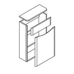 Plum&clay Eden Gloss White Back To Wall Toilet Wc Unit Bathroom Furniture - thumbnail 4