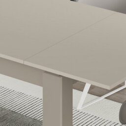 Decortie Tolmen Dining Table Rectangular Extendable Table For 4 Seater Contemporary Kitchen Table 120Wcm Living Room, Sandstone - thumbnail 5