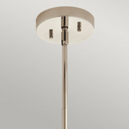 Luminosa Lighting Luminosa Kichler Triocent Globe Pendant Ceiling Light Polished Nickel, Ip44 - thumbnail 2