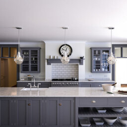 Luminosa Lighting Luminosa Kichler Triocent Globe Pendant Ceiling Light Polished Nickel, Ip44 - thumbnail 5
