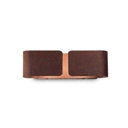 Ideal Lux Luminosa Clip Decorative Flush Wall Light Corten, E27