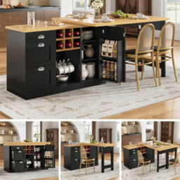 Matteo Extendable Sideboard & Dining Table Combo - Space-Saving Furniture - thumbnail 1