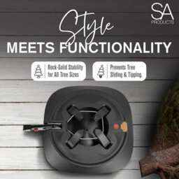 Sa Products Automatic Christmas Tree Stand For Real Tree - For Xmas Trees Up To 9Ft With 12Cm Trunk - thumbnail 4