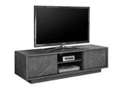 FurniComp LTD Furnicomp Glacia 2 Door 139Cm Black Marble Effect Tv Stand - thumbnail 2