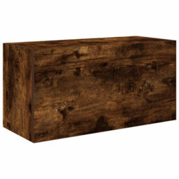 Walplus Bathroom Wall Cabinet Smoked Oak 60X25X30 Cm Engineered Wood - thumbnail 2