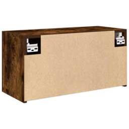 Walplus Bathroom Wall Cabinet Smoked Oak 60X25X30 Cm Engineered Wood - thumbnail 8