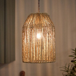 Dibor Tall Pendant Natural Home Décor Ceilling Light Shade H30 X D20Cm - thumbnail 3