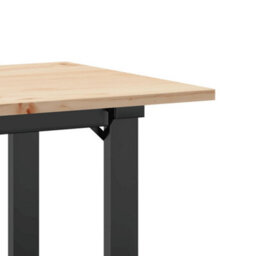 Berkfield Dining Table O-Frame 100X50X75 Cm Solid Wood Pine And Steel - thumbnail 7