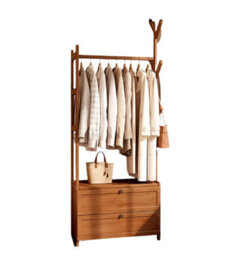 Modcraft Heavy Duty Clothes Rail With Drawers And Hooks , Freestanding Garment Rack - thumbnail 2