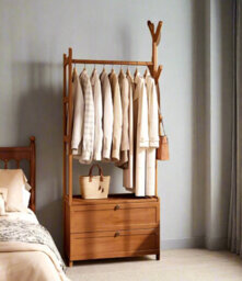 Modcraft Heavy Duty Clothes Rail With Drawers And Hooks , Freestanding Garment Rack