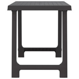 Berkfield Camping Table Anthracite 79X56X64 Cm Pp Wooden Look - thumbnail 4
