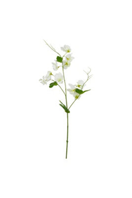 Natural Garden White Sweetpea Stem, Realistic Artificial Flower - image 1