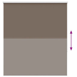 Berkfield Roller Blind Blackout Coffee 120X175 Cm Fabric Width 116.6 Cm Polyester - thumbnail 5