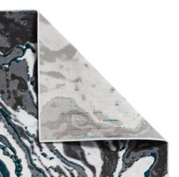 Grey Green Abstract Modern Easy To Clean Rug For Dining Room-160Cm X 220Cm - thumbnail 8
