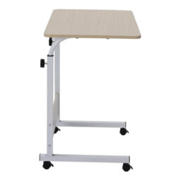 Natural Rolling Desk Laptop Tray Study Writing Desk Overbed Table Height Adjustable Desk - thumbnail 5