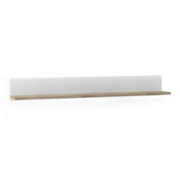 Furniture To Go Chelsea Wall Shelf  In White With Oak Trim - thumbnail 1