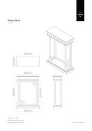 Orsina Tribeca Fir Wood And Metal Mirror - thumbnail 2