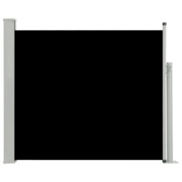 Berkfield Patio Retractable Side Awning 100X300 Cm Black - thumbnail 2