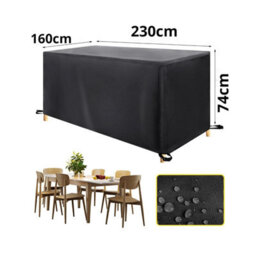 (230 160 74Cm) Protective Cover For Outdoor Furniture, Dustproof, Rainproof, Sunproof, Table And Chair - thumbnail 2