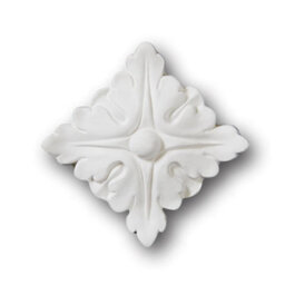 Yes-Online Pack Of 2 Decorative Square Ceiling Roses Classic Ornate Polyurethane 100mm - thumbnail 3