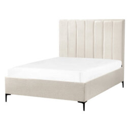 Beliani Ottoman Bed Boucle Sezanne 140 X 200 Cm (Eu Double) Off-White - thumbnail 7