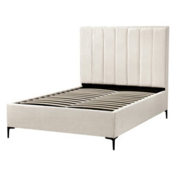 Beliani Ottoman Bed Boucle Sezanne 140 X 200 Cm (Eu Double) Off-White - thumbnail 6