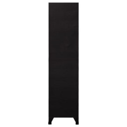 Berkfield Locker Cabinet Black 90X40X180 Cm Steel - thumbnail 4
