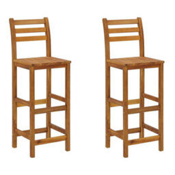 Berkfield 3 Piece Garden Bar Set Solid Wood  Acacia - thumbnail 5
