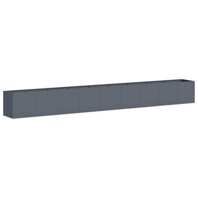Berkfield Modern Planter Anthracite 360X40X40 Cm Cold-Rolled Steel - image 1