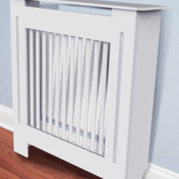 Fativo Vertical Radiator Cover Grill Shelf Cabinet Mdf Wood Modern Traditional Furniture(19D X 78W X 92.2H Cm) - thumbnail 1