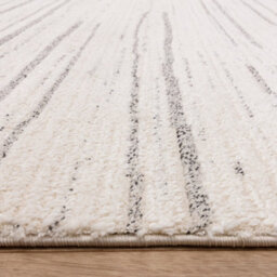 The Rug Edit Oslo Os05 Lines Grey Area Rug - 200X275Cm - thumbnail 7