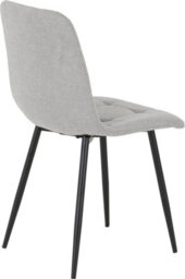 Seconique Fenton Pair Of Chairs Light Grey Fabric Box Of 2 - thumbnail 7
