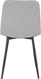 Seconique Fenton Pair Of Chairs Light Grey Fabric Box Of 2 - thumbnail 8
