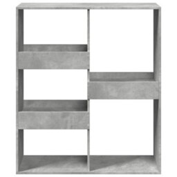 Berkfield Book Cabinet/room Divider Concrete Grey 100X33X115 Cm - thumbnail 4