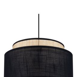 GoodHome Gadwall Black & Natural Round Lamp Shade (D)38Cm - thumbnail 6