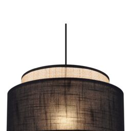 GoodHome Gadwall Black & Natural Round Lamp Shade (D)38Cm - thumbnail 5