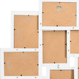 Berkfield Collage Photo Frame For 10X(13X18 Cm) Picture White Mdf - thumbnail 7