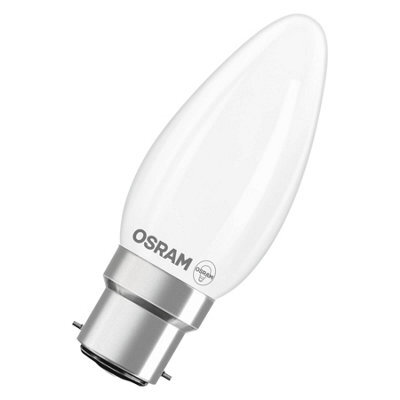 Osram Led Lamp Star Light Bulb Candle Shape B25 Filament B22D Frosted 6 Pack - image 1