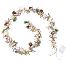 Dibor Sparkle Light Up Xmas Decoration Table Garland Decorative Christmas Garland 1.8M - thumbnail 2