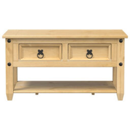 Walplus Coffee Table With Drawers Corona 85X50X45 Cm Solid Wood Pine - thumbnail 4