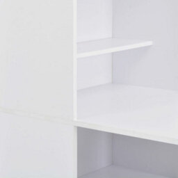 Berkfield Durable Bar Table With Cabinet White 115X59X200 Cm - thumbnail 5