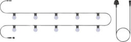 Eagle Connect Festoon Black Rubber Ip44 5M/10X2W Colour Changing Lamp - thumbnail 1