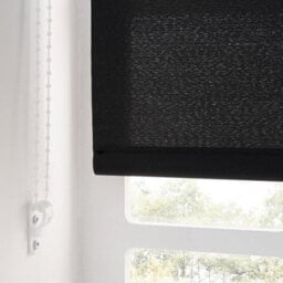 A.unique Home Premium Trimmable Daylight Roller Window Blind - Light Filtering Fabric - 5Ft - Black - 150Cm (W) X 170Cm (L) - thumbnail 3