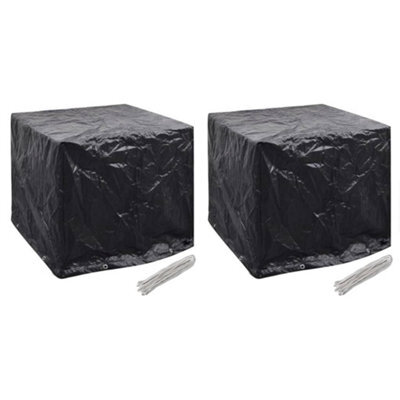 Walplus Outdoor Garden Water Tank Covers 2 Pcs 8 Eyelets 116X100X120 Cm - image 1