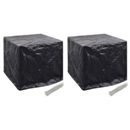 Walplus Outdoor Garden Water Tank Covers 2 Pcs 8 Eyelets 116X100X120 Cm - thumbnail 1
