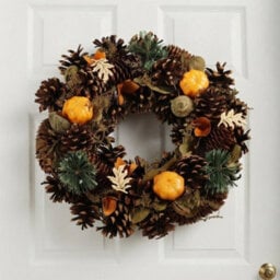 Garden Greatness Decorative Autumn Harvest Pumpkin Wreath - thumbnail 2