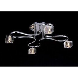 Luminosa Lighting Luminosa Sisco Semi Flush Round 4 Light G9 Polished Chrome - thumbnail 2